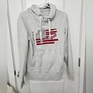 Mens California City 75 Wear Sweatshirt Hoodie Size Large Gray Heather